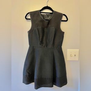 J Crew Little Black Dress Laser Cut Details Size 6P